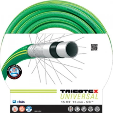 Tricotex Universal csavarodás mentes locsolótömlő 3/4" 25m zöld