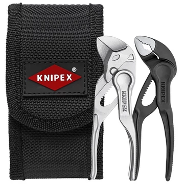 Knipex XS mini vízpumpafogókészlet 100mm 2 részes, övtáskában