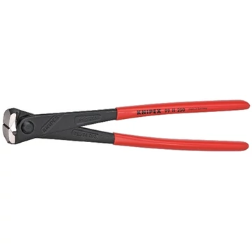 Knipex erőkímélő betonszerelő (rabitz) fogó feketére foszfátozott, mártott nyél 250 mm