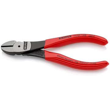 Knipex erőkímélő oldalcsípő fogó feketére foszfátozott 140mm