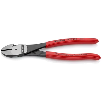 Knipex Erőkímélő oldalcsípő fogó feketére foszfátozott 200 mm