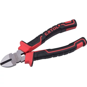 Extol Premium oldalcsípő fogó, 190mm, duál vörös/fekete, TPR nyél