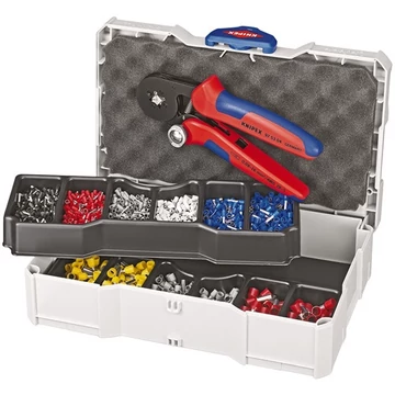Knipex érvéghüvely készlet 97 53 04 krimpelő fogóval TANOS MINI-systainer-ben