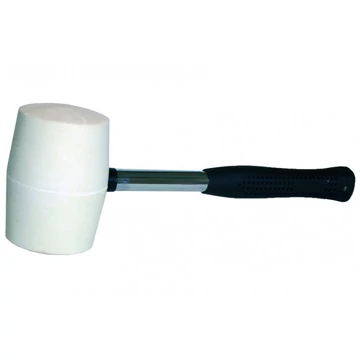 Bautool Gumikalapács fém nyéllel 90mm fehér