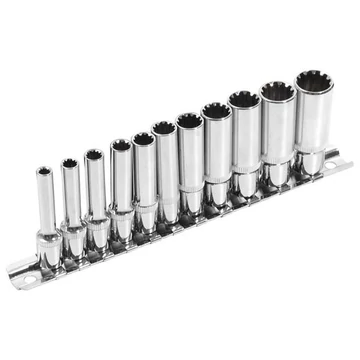Extol Premium hosszított Multi Lock dugófej készlet; 1/4", 11db 