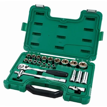 SATA dugókulcs készlet 1/2" 10-34mm 23 részes