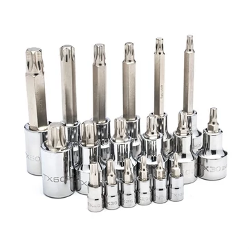 SATA torx dugókulcs készlet 1/4"-1/2" 18 részes