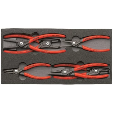 Knipex seeger-fogókészlet habosított betétben 6 részes
