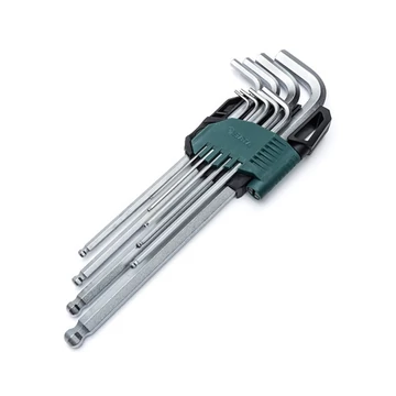SATA imbuszkulcs készlet 9 részes 1.5-10mm, extra hosszú gömbvégű