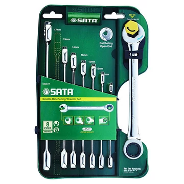 SATA racsnis csillag-villáskulcs 8 részes készlet 8-19mm