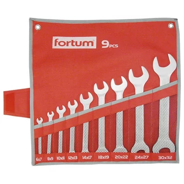 Fortum villáskulcs készlet 9db 6-32mm, 61CrV5, mattkróm