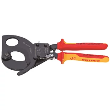 Knipex VDE racsnis kábelvágó 280mm (52mm/380mm2)