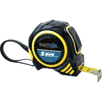 Bautool Zsebmérőszalag, gumírozott ház 3m/16mm