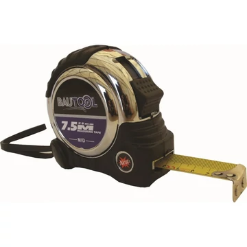 Bautool Zsebmérőszalag mágneses 5m/19mm (krómozott ház)
