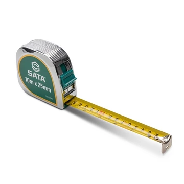 SATA mérőszalag 10m x 25mm (mm/col) króm