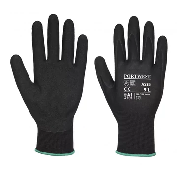 Portwest A335 Dermi-Grip NPR15 Nitrile Sandy kesztyű fekete