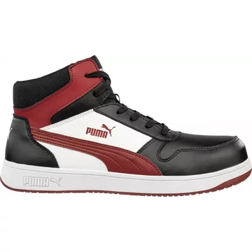 Puma Frontcourt Blk/Wht/Red Mid S3l Esd Fo Hro Sr Munkavédelmi Bakancs