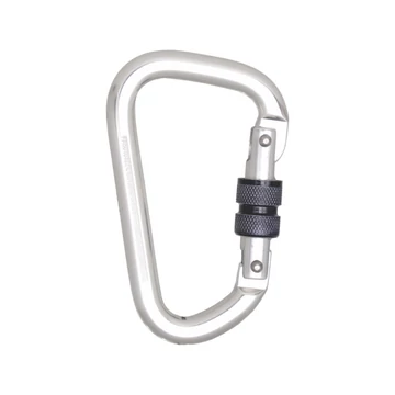 Kratos aluminium csavaros reteszelő karabiner 22,5mm nyílással