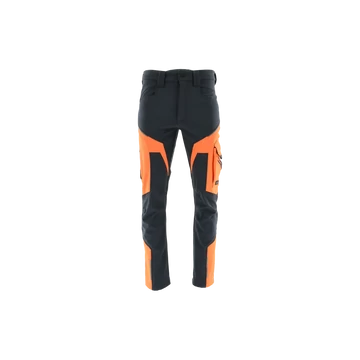 Sara Comfort Winter - Munkaruha Bélelt Softshell Deréknadrág sötétszürke/narancs - Berb Szerszám