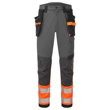 Portwest EV442 Hi-Vis Stretch Class 1 Holster lengőzsebes nadrág szürke