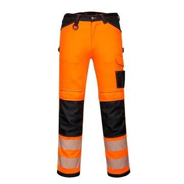 Portwest PW303 PW3 Munkaruha Hi-Vis könnyű láthatósági stretch nadrág narancs - Berb Szerszám