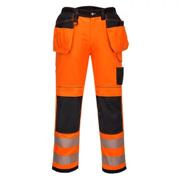 Portwest PW306 PW3 Munkaruha Hi-Vis Stretch Holster láthatósági nadrág narancs - Berb Szerszám