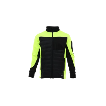 Sara Comfort Plus Hybrid - Munkaruha cipzáras pulóver fekete - sárga - Berb Szerszám