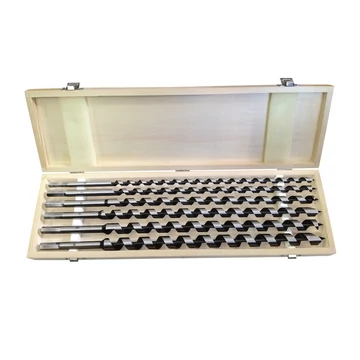 Extol Premium fafúró klt. 6 db, 10-12-14-16-18-20×460mm, csavaros heggyel, hatszög befogás; fa dobozban