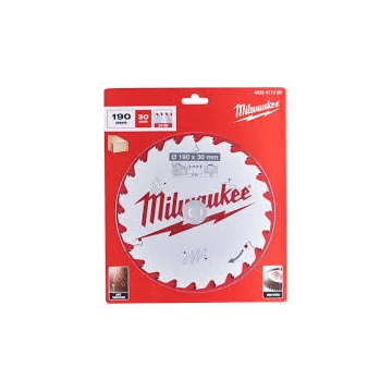 Milwaukee körfűrészlap ¤190x30x1,6; 24z 4932471300