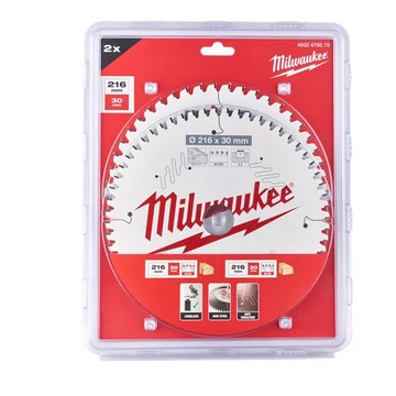 Milwaukee körfűrészlap ¤2x216/48t/60t 4932479575 2db/cs