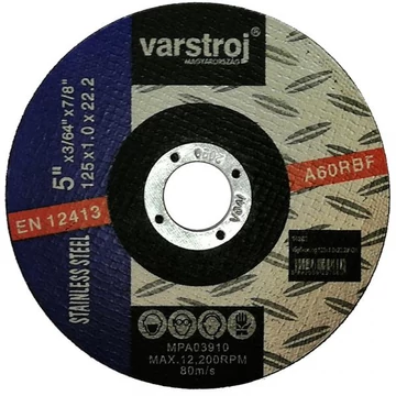 Varstroj Vágókorong 125x1.0x22.2 INOX 