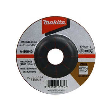Makita Csiszolótárcsa INOX 115x6mm