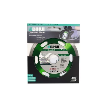 BIHUI Gyémánttárcsa porcelánhoz, csempéhez, kerámiához 7/115/1,0 mm - Berb Szerszám