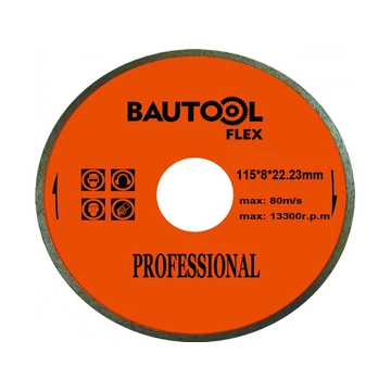 Bautool Gyémánttárcsa folyamatos élű, csempéhez 110/5 mm 