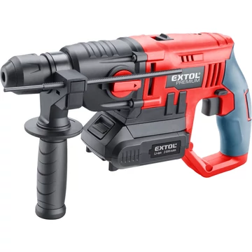 Extol Premium akkus ütvefúró SDS Plus, Share20V, 20V, Li-ion, 1db akku, 1db töltő, 2000 mAh, 1,2J