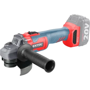 Extol Premium Akkus Sarokcsiszológép, 20V, szénkefe nélküli, 125mm, AKKU és TÖLTŐ NÉLKÜL! - Berb Szerszám