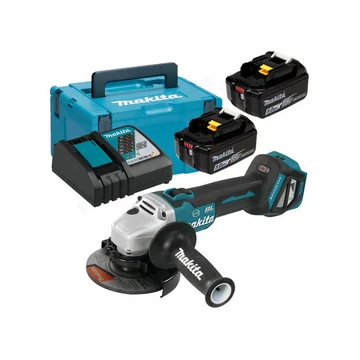 Makita DGA513RTJ LiIon BL 125 mm sarokcsiszoló ford+fék 2x5,0Ah