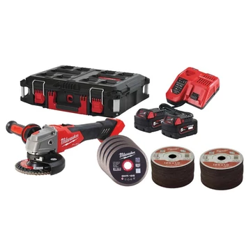 Milwaukee M18 FSAG125XB100P-502P FUEL™ akkus szénkefe nélküli erőcsomag