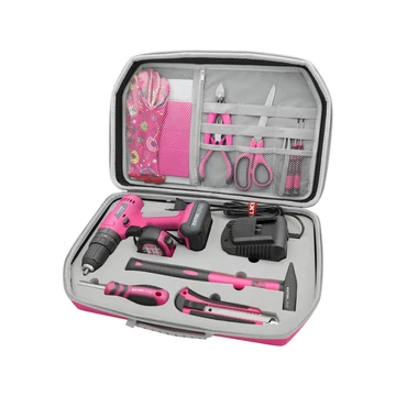 Extol Lady akkus ütvefúró, 12V, Li-ion, Extol Lady, 1db 2000 mAh akku+szerszám készlet