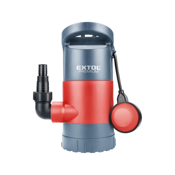 Extol Premium szennyvíz búvárszivattyú, talp magasság 3 méretben állítható, 900 W, szállító teljesítmény: 13m3/h, max. száll. 9 m