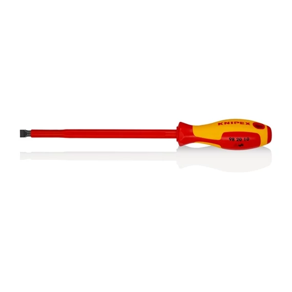 Knipex VDE csavarhúzó lapos 10.0x1.6x200mm, többkomponensű nyél