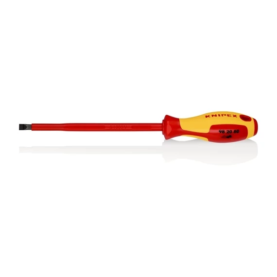 Knipex VDE csavarhúzó lapos 8.0x1.2x175mm, többkomponensű nyél