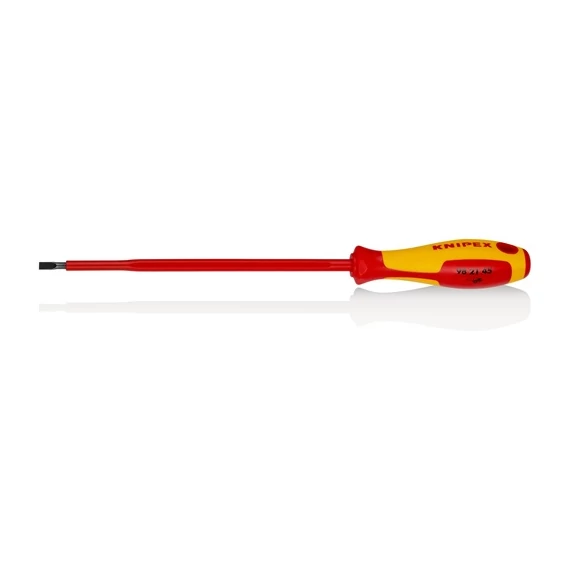 Knipex VDE csavarhúzó lapos 4.5x0.8x180mm, többkomponensű nyél