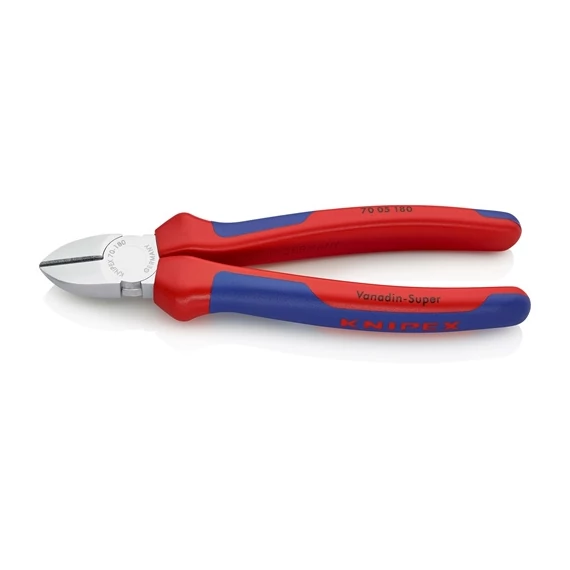Knipex Oldalcsípőfogó krómozott 180 mm