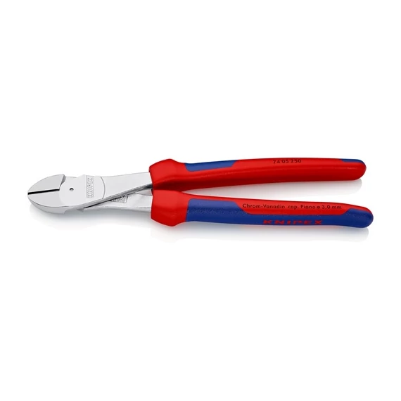 Knipex erőkímélő oldalcsípő fogó krómozott, többkomponensű nyél 250mm 