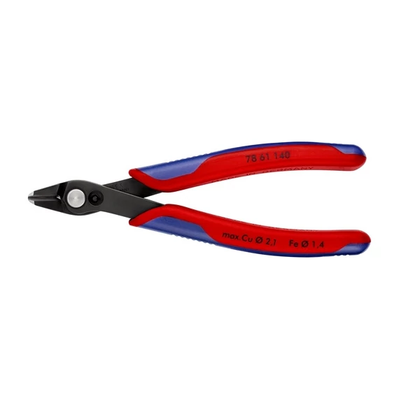 Knipex elektronikai oldalcsípő fogó Super Knips XL többkomponensű nyél barnított 140 mm