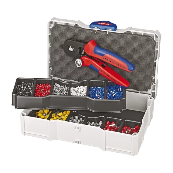 Knipex érvéghüvely készlet 97 53 04 krimpelő fogóval TANOS MINI-systainer-ben