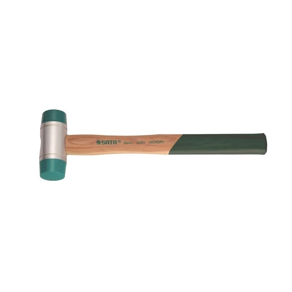 SATA kétfejes gumikalapács 22 mm hickoryfa nyéllel