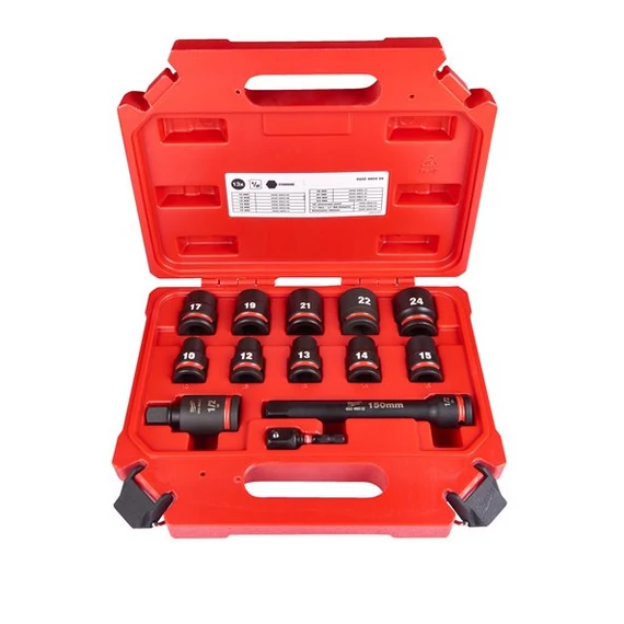 Milwaukee dugókulcs készlet 1/2" 13 részes 4932480456