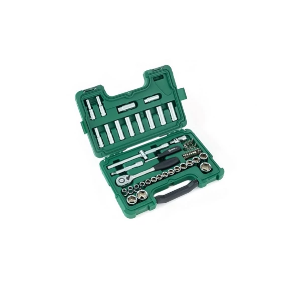 SATA dugókulcs készlet 1/2" 10-32mm 60 részes